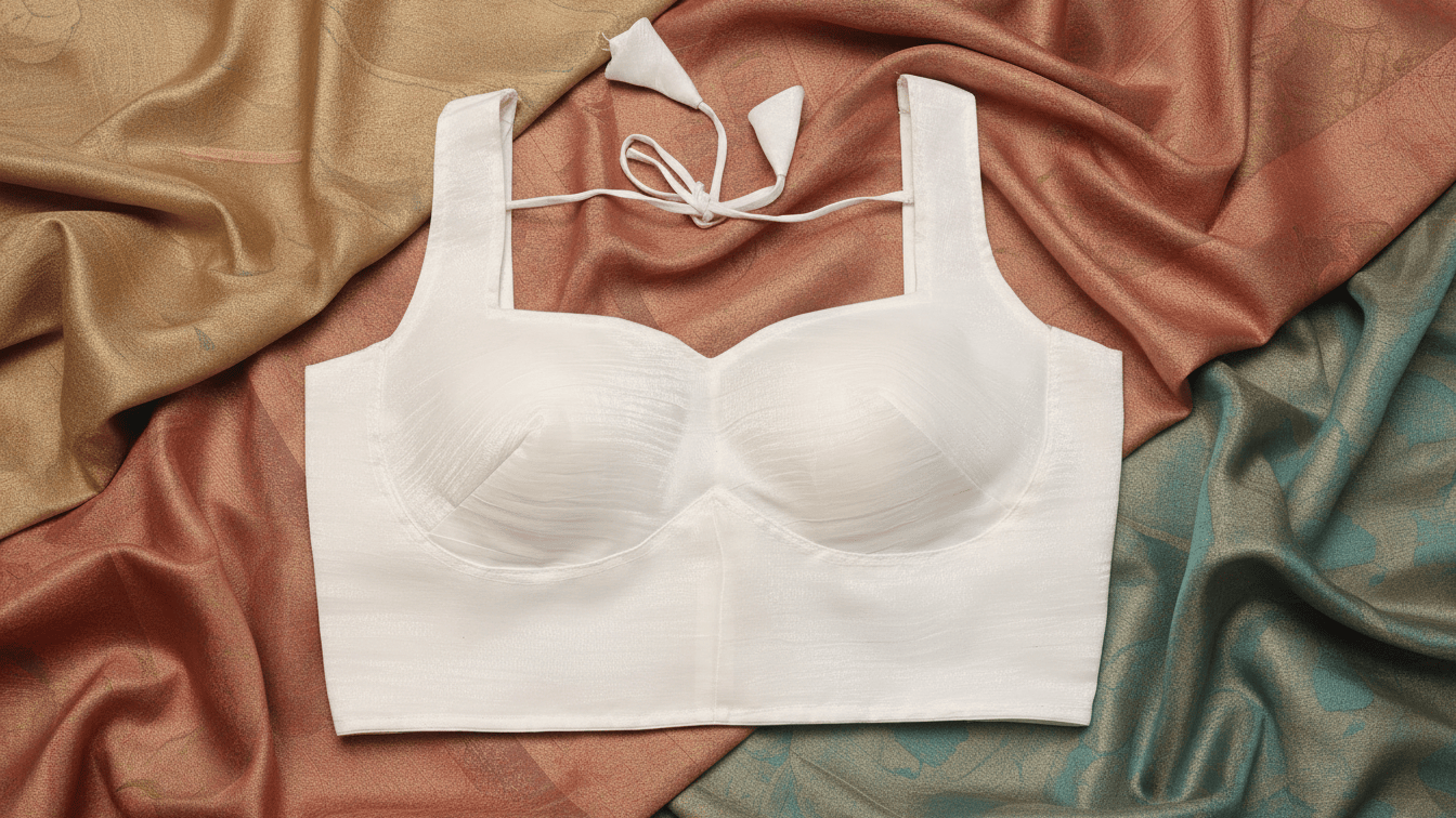 Aabha Silk Blouse - Ivory