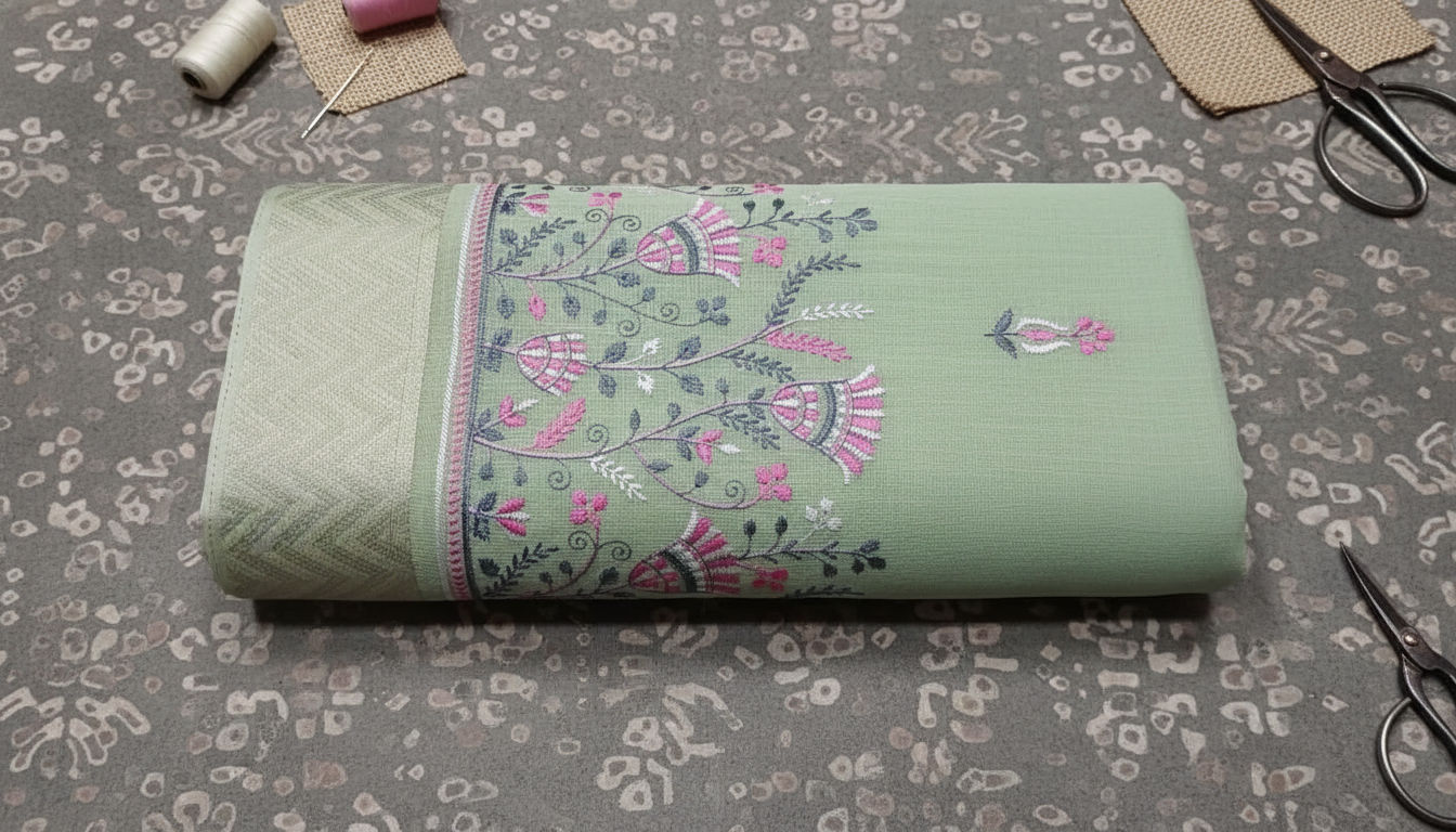 Aaranya Mist Linen Saree