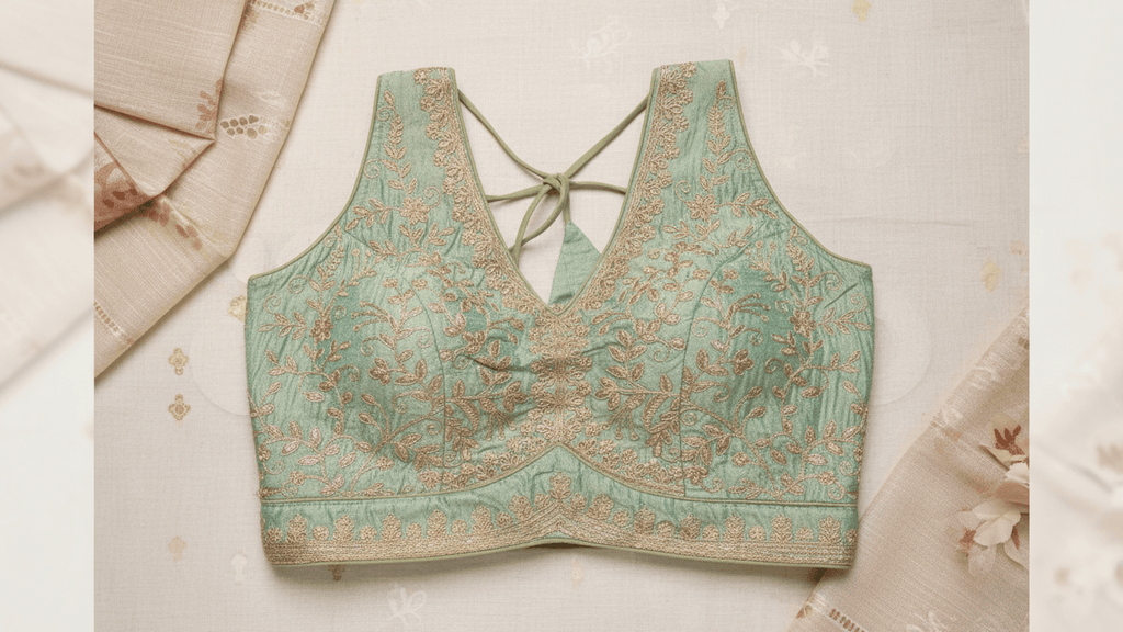 Anika Shahi Blouse - Seafoam Green