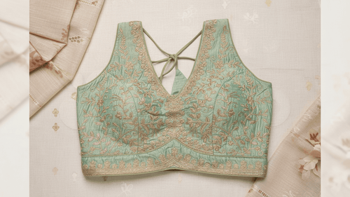 Anika Shahi Blouse - Seafoam Green