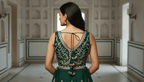 Anika Shahi Blouse - Emerald