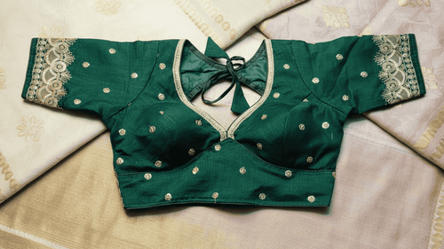 Anvika Silk Blouse - Emerald