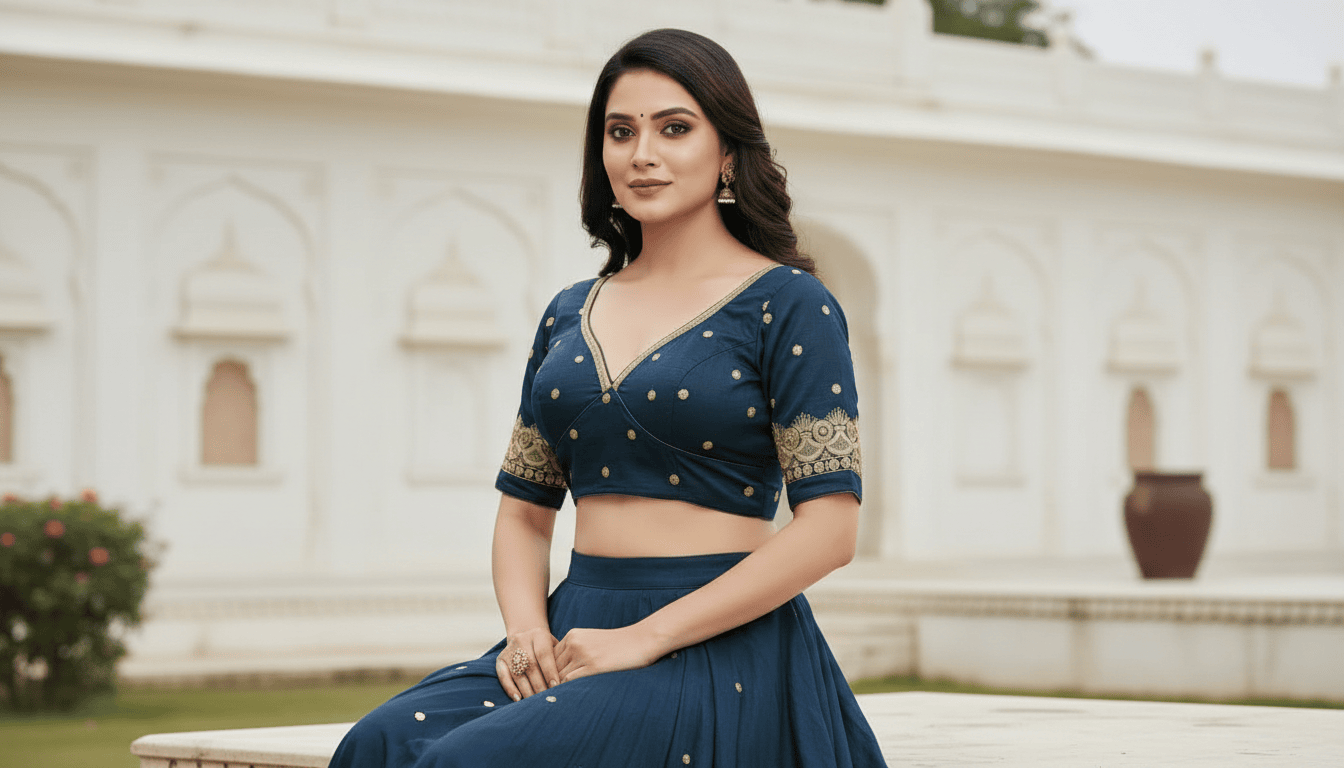 Anvika Silk Blouse - Teal