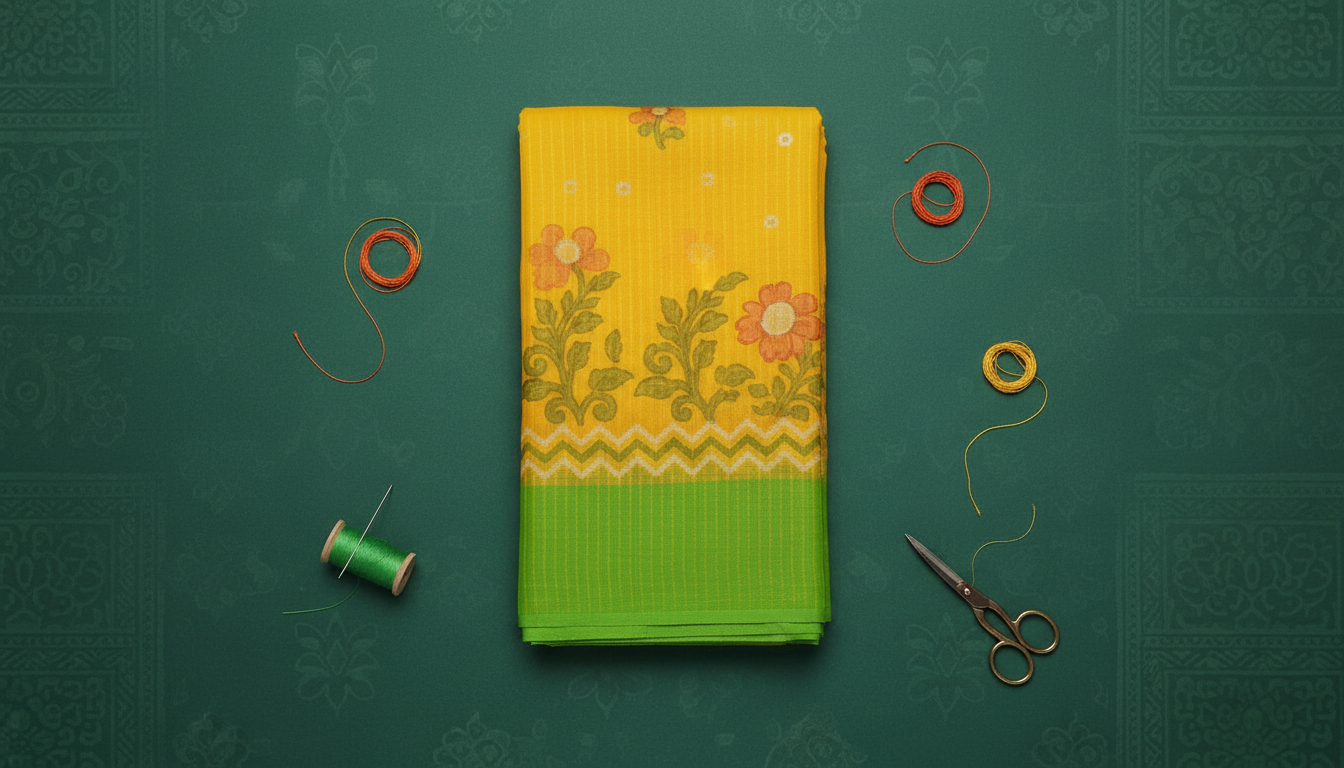 Baisakhi Basanti Cotton Saree