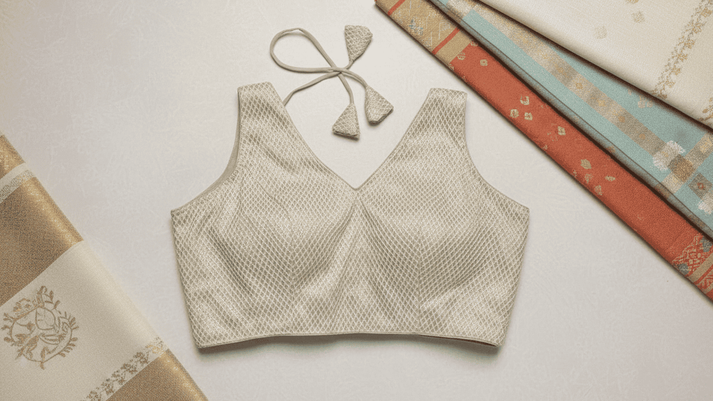 Chandrika Royale Blouse - Silver