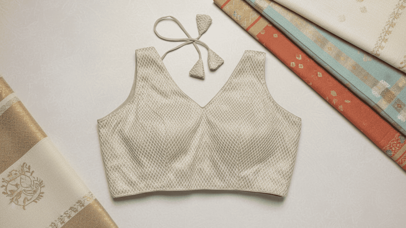 Chandrika Royale Blouse - Silver