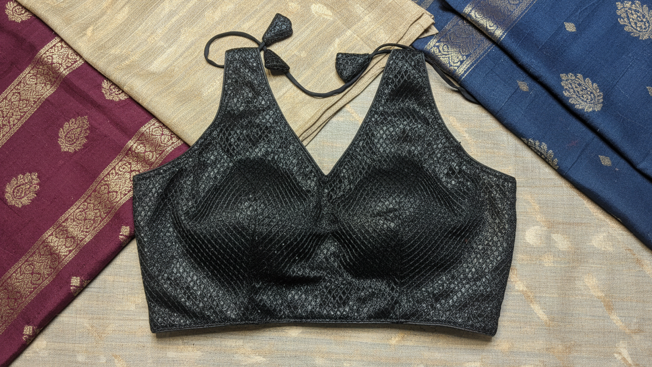 Chandrika Royale Blouse - Black