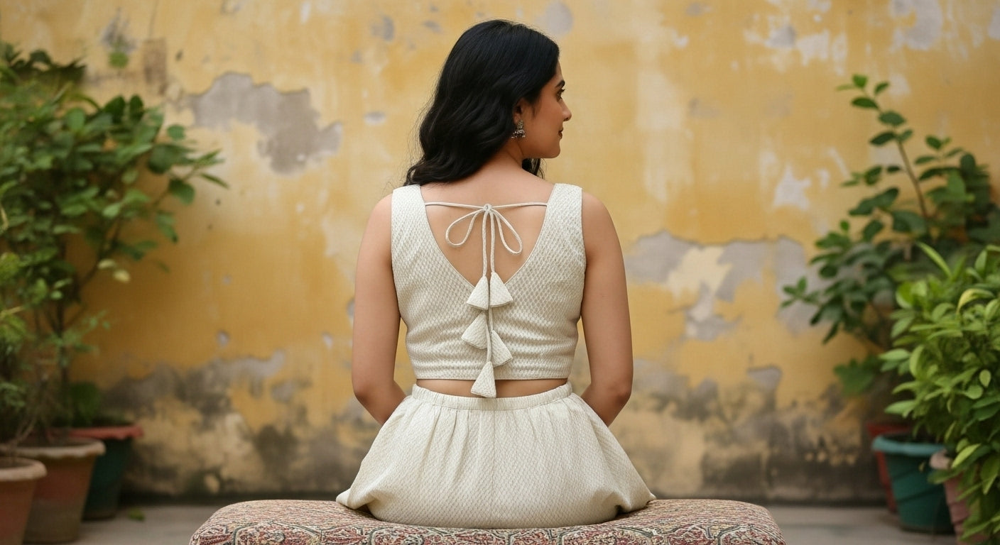 Chandrika Royale Blouse - Silver