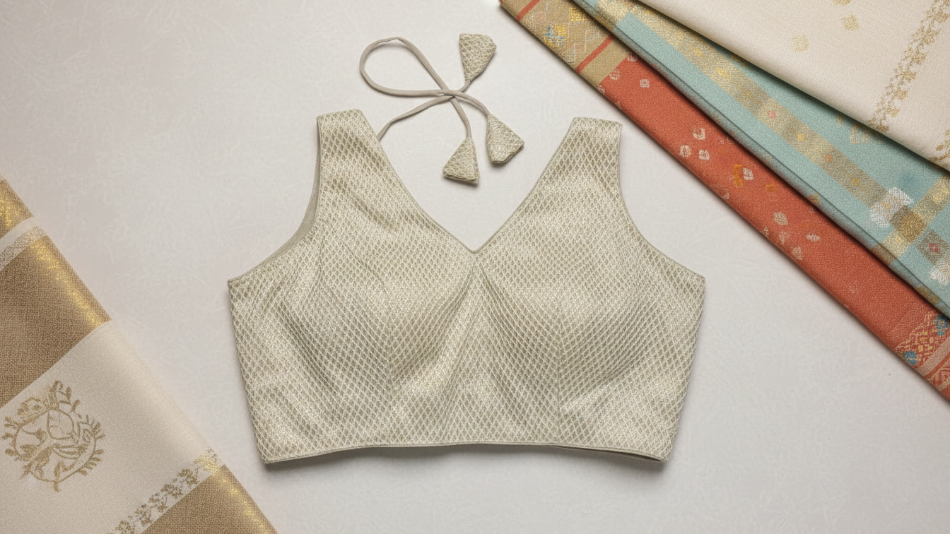 Chandrika Royale Blouse - Silver