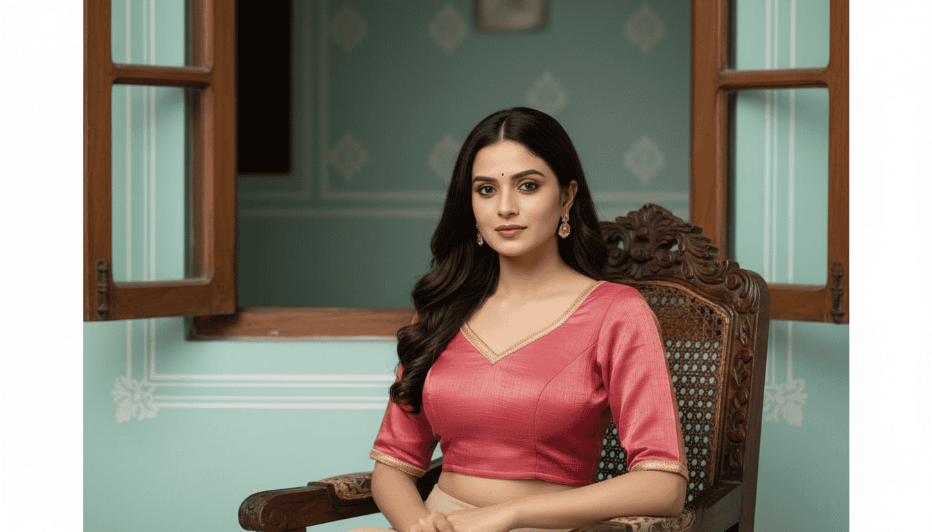 Eesha Silk Blouse - Pink