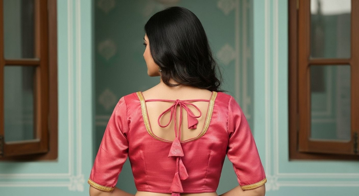 Eesha Silk Blouse - Pink