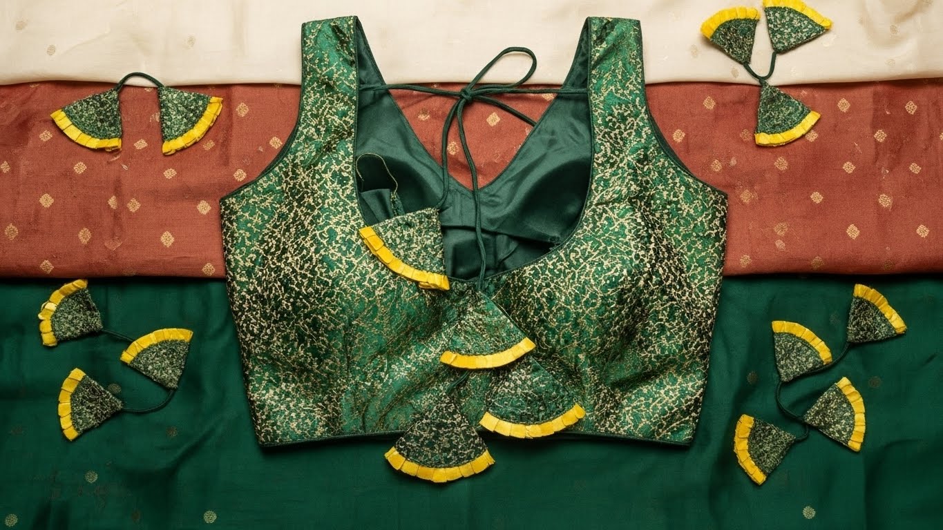 Kalyani Banarasi Blouse - Emarald
