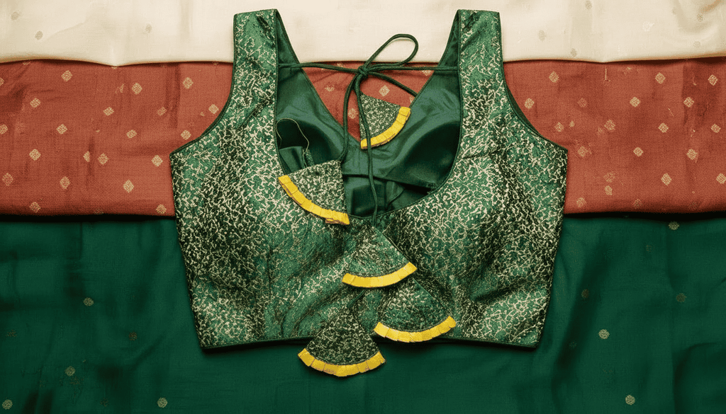 Kalyani Banarasi Blouse - Emarald