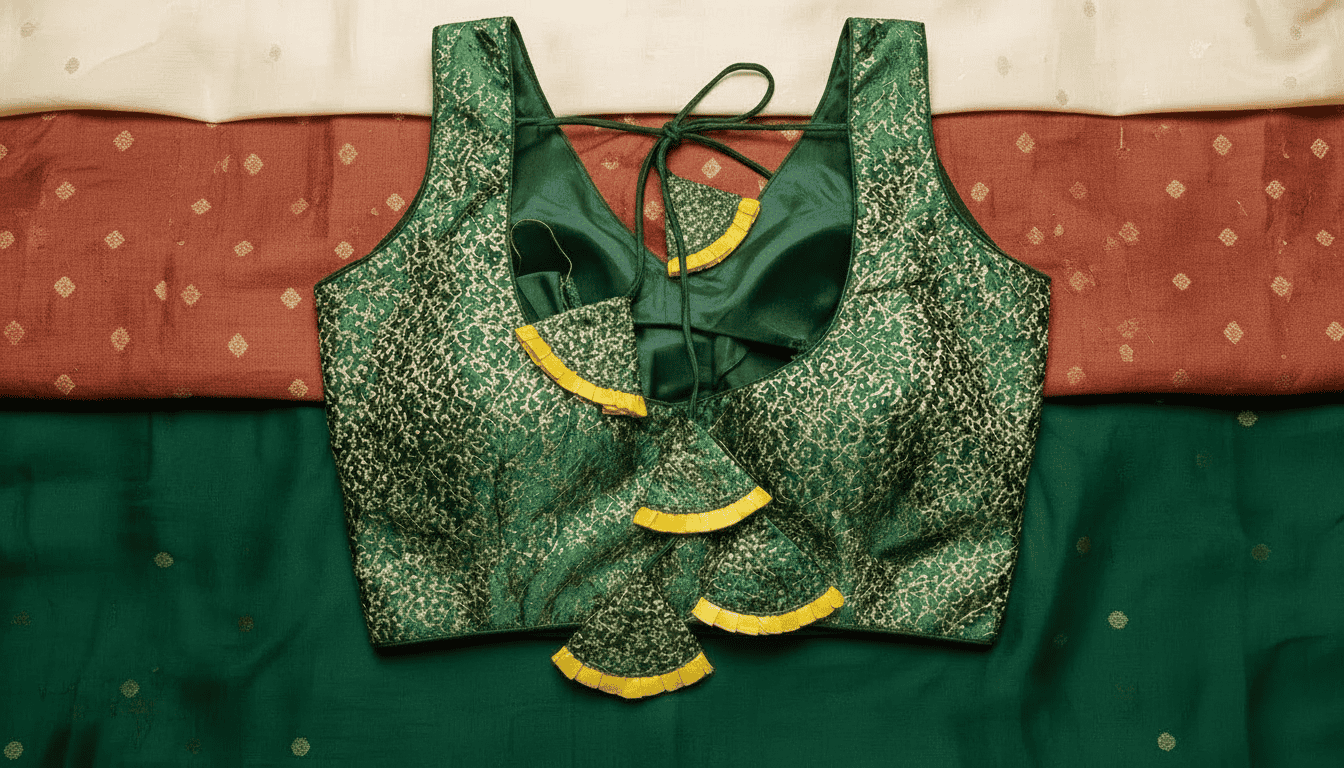 Kalyani Banarasi Blouse - Emarald