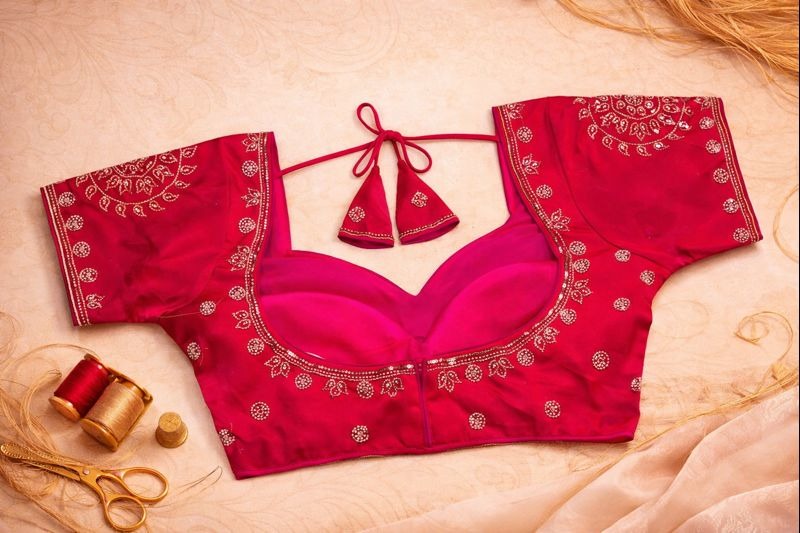 Aarohi Royal Zardozi Blouse - Red
