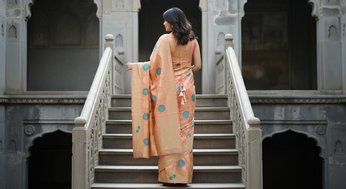 Meher Polka Katha Silk Saree