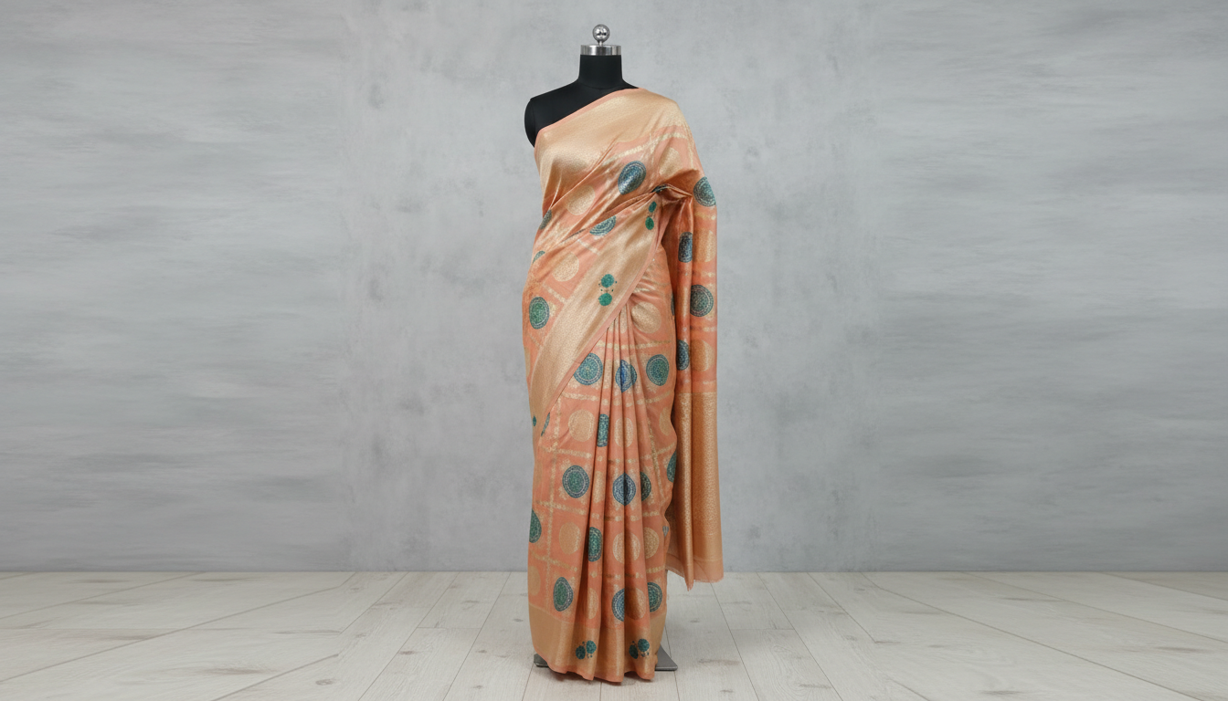 Meher Polka Katha Silk Saree