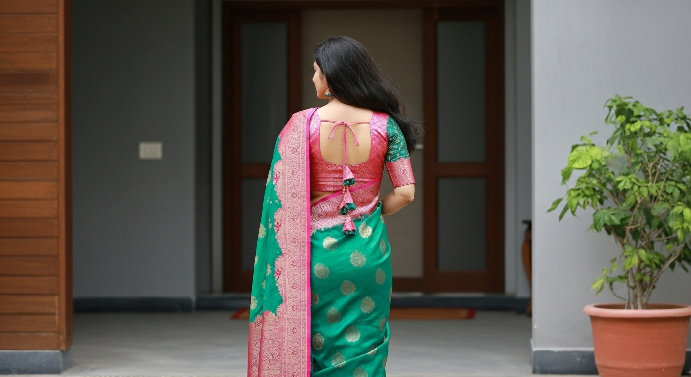 Mehreen Katha Silk Saree