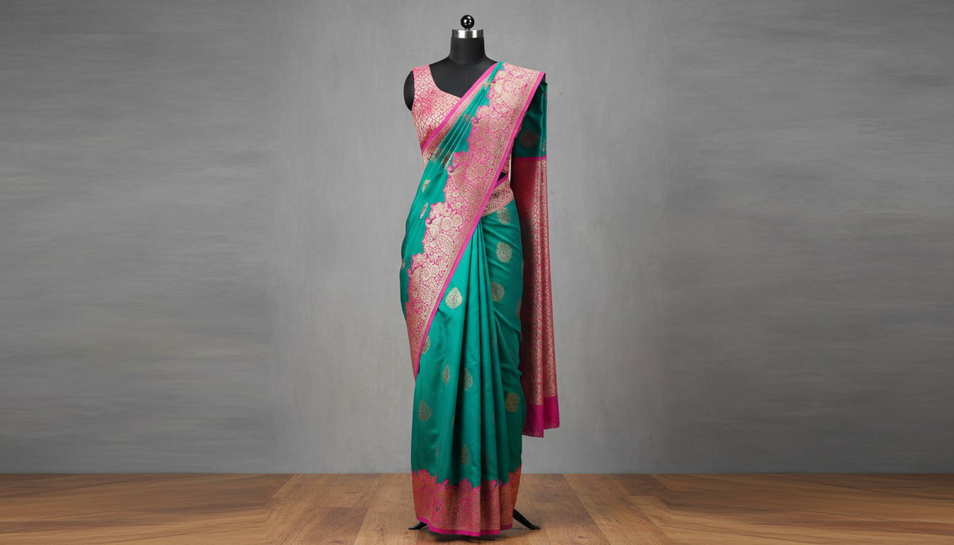 Mehreen Katha Silk Saree