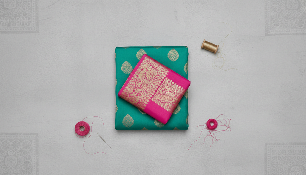 Mehreen Katha Silk Saree