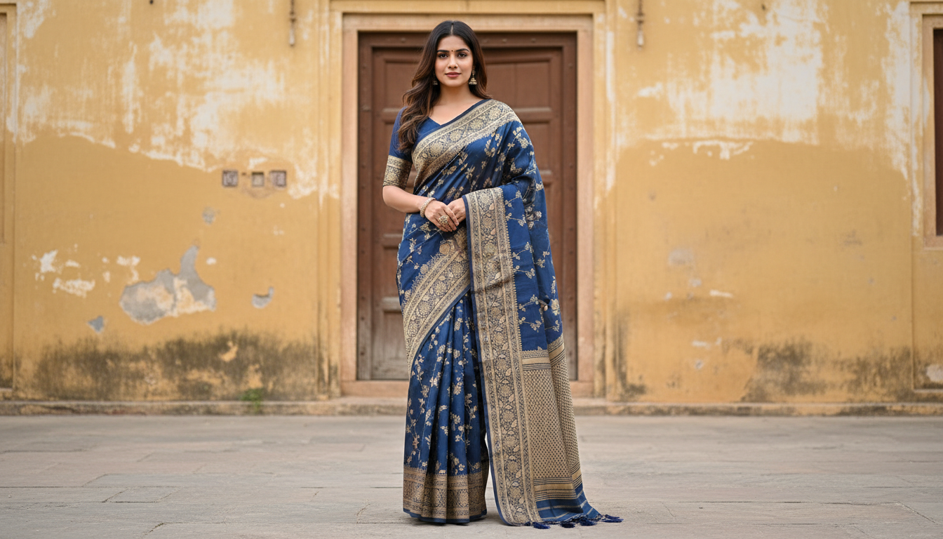 Neelam Royale Satin Silk Saree