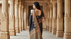 Neerja Black Satin Silk Saree