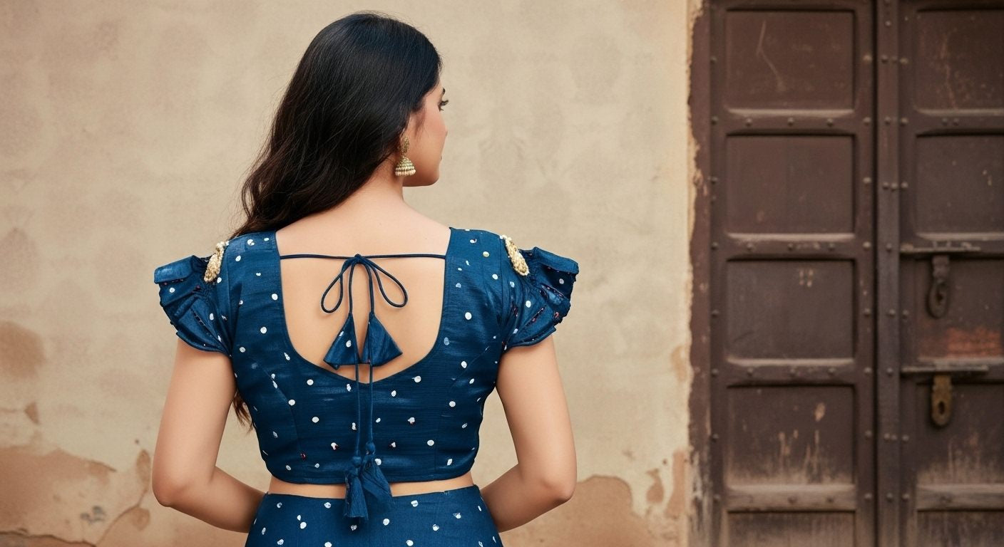 Padma Silk Blouse - Teal