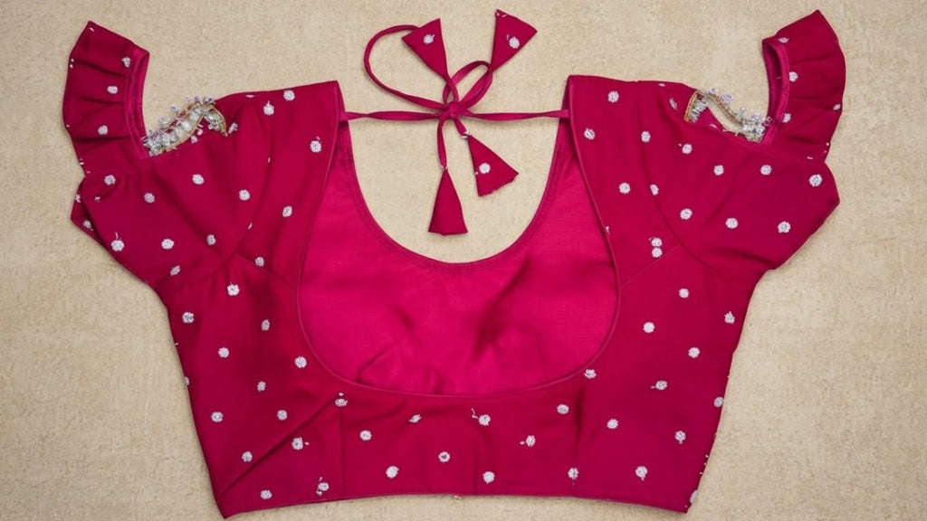 Padma Silk Blouse - Burgundy