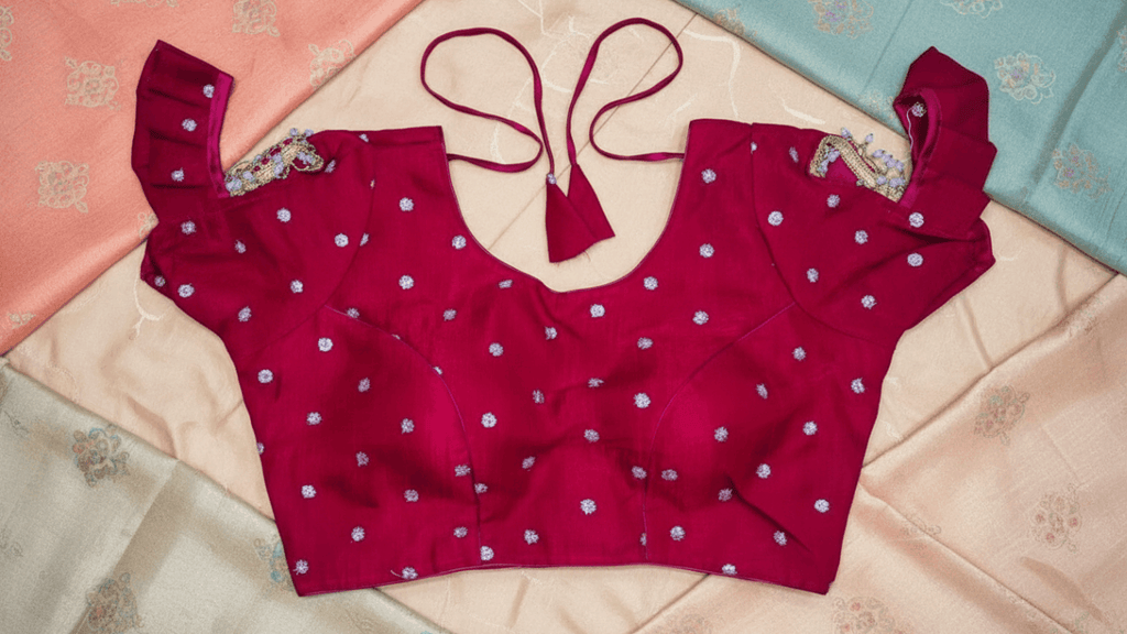 Padma Silk Blouse - Burgundy