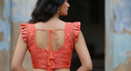 Padma Silk Blouse - Orange