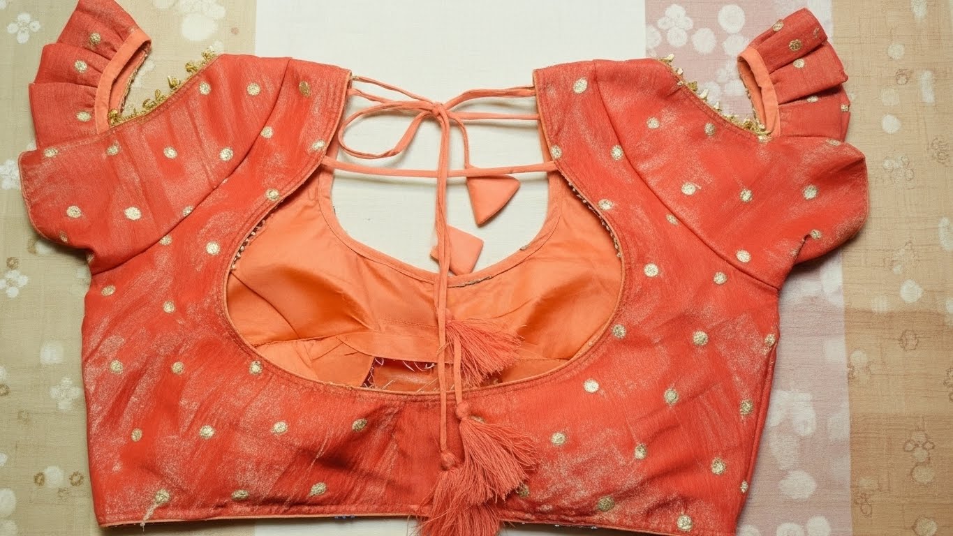 Padma Silk Blouse - Orange