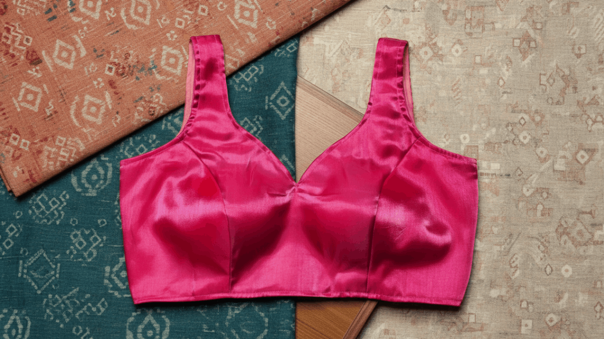 Prakriti Weave Blouse - Magenta