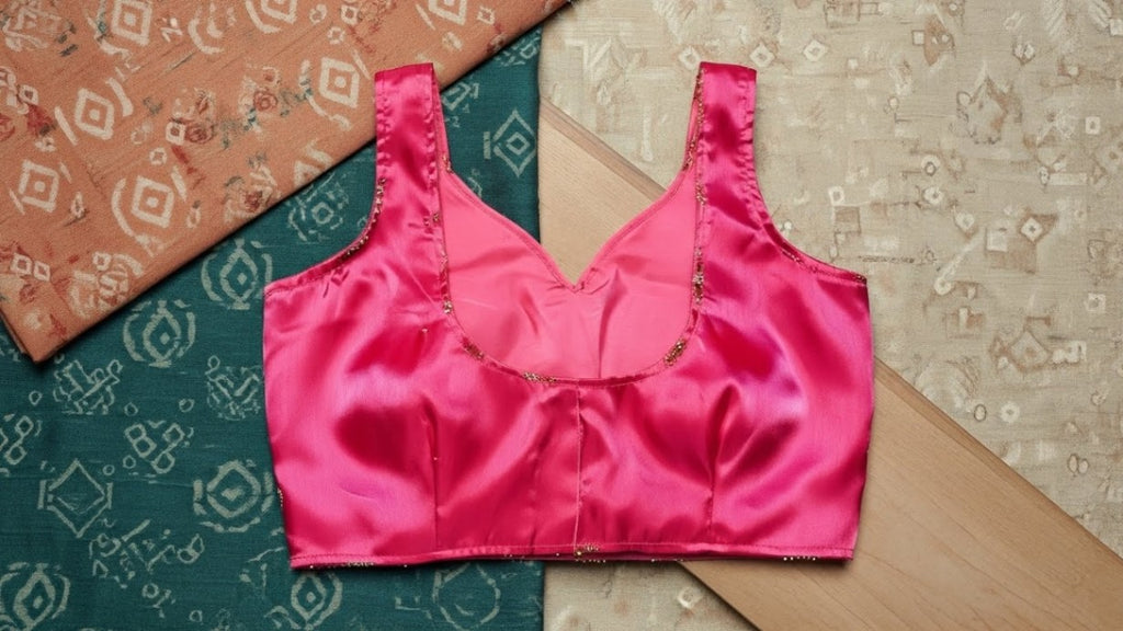 Prakriti Weave Blouse - Magenta