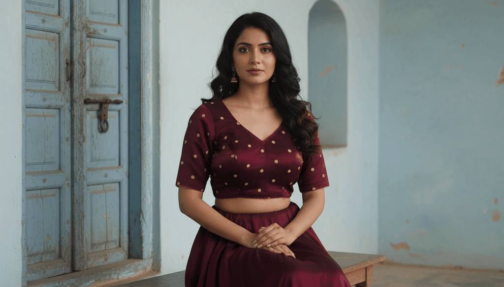 Rajya Rekha Blouse - Brown