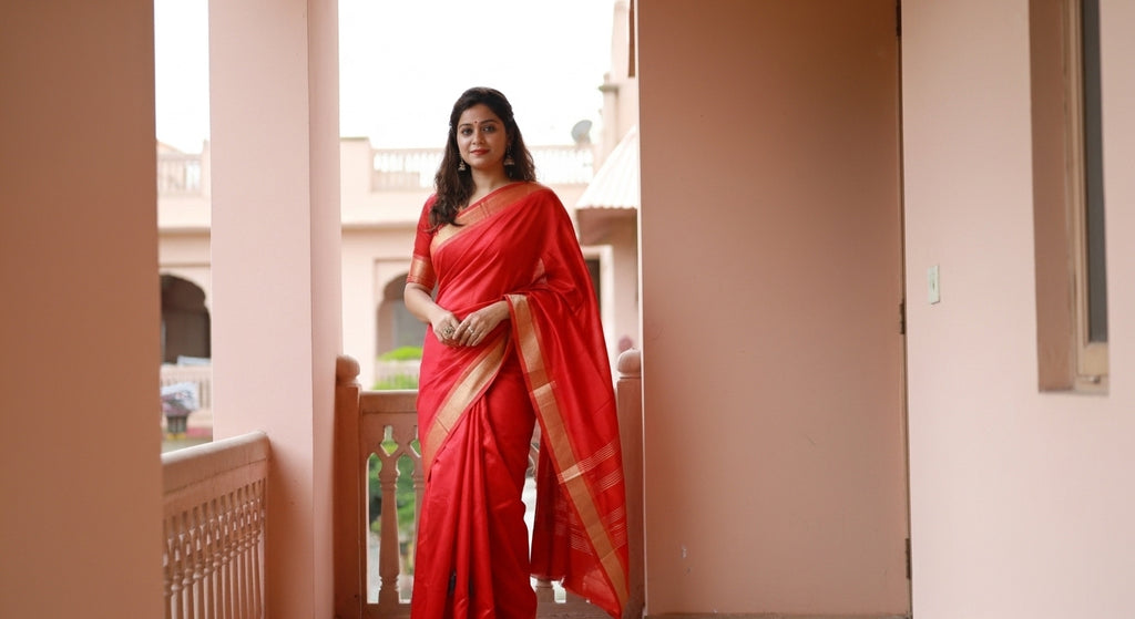 Subarnarekha Organza Silk Saree