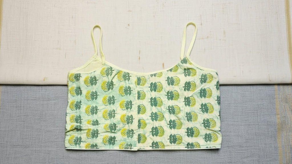 Sutraa Soft Cotton Blouse - Green