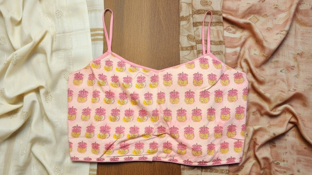 Sutraa Soft Cotton Blouse - Pink