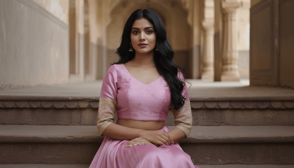 Sutra Grace Blouse - Purple