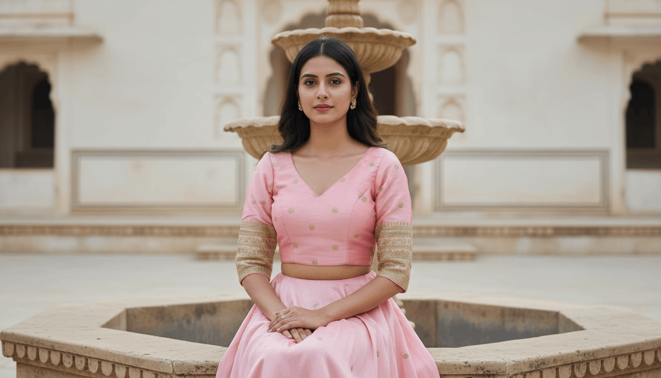 Sutra Grace Blouse - Pink