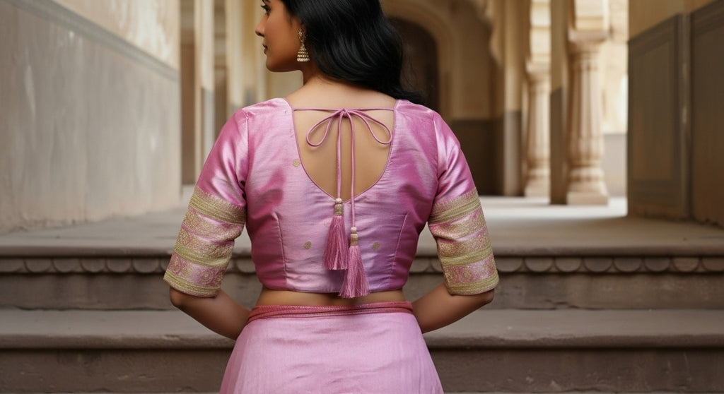 Sutra Grace Blouse - Purple