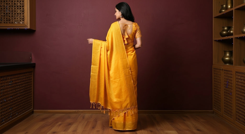 Tulasi Taranga Organza Silk Saree