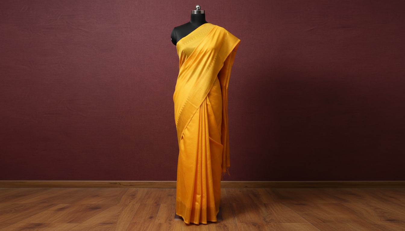 Tulasi Taranga Organza Silk Saree