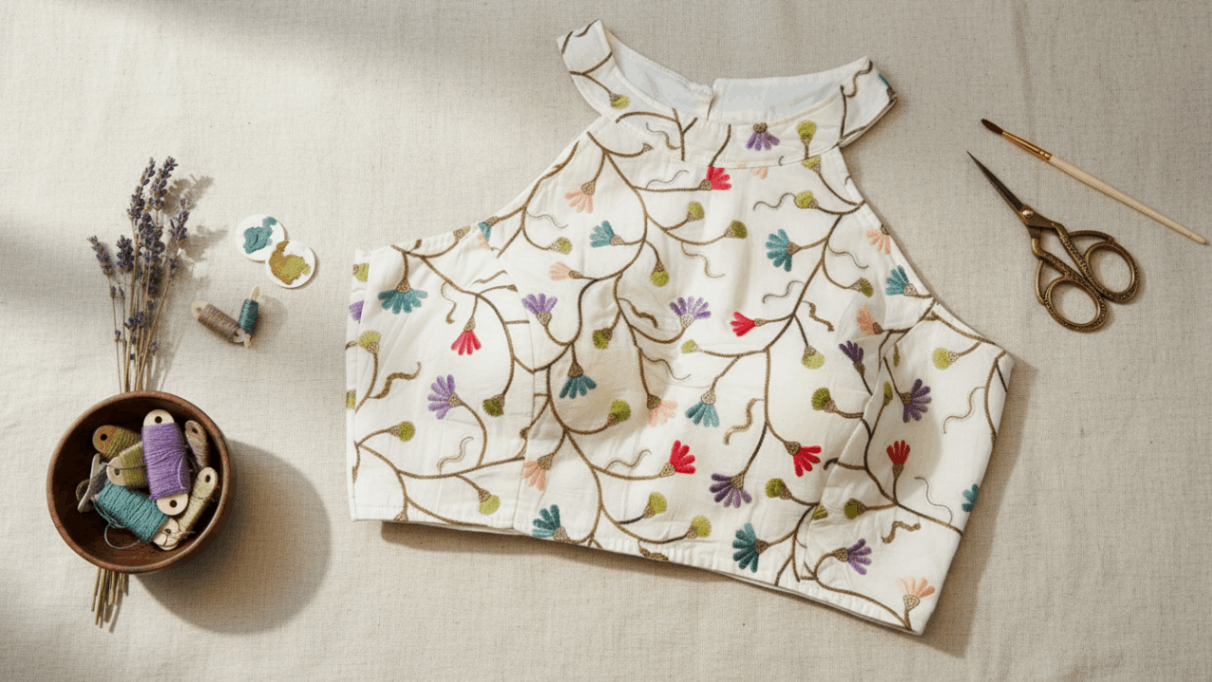 Vanya Bloom Embroidered Blouse