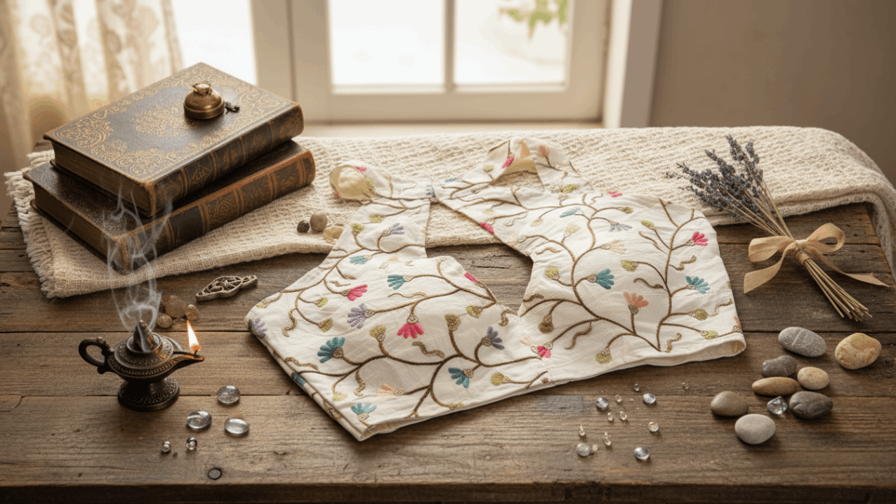 Vanya Bloom Embroidered Blouse