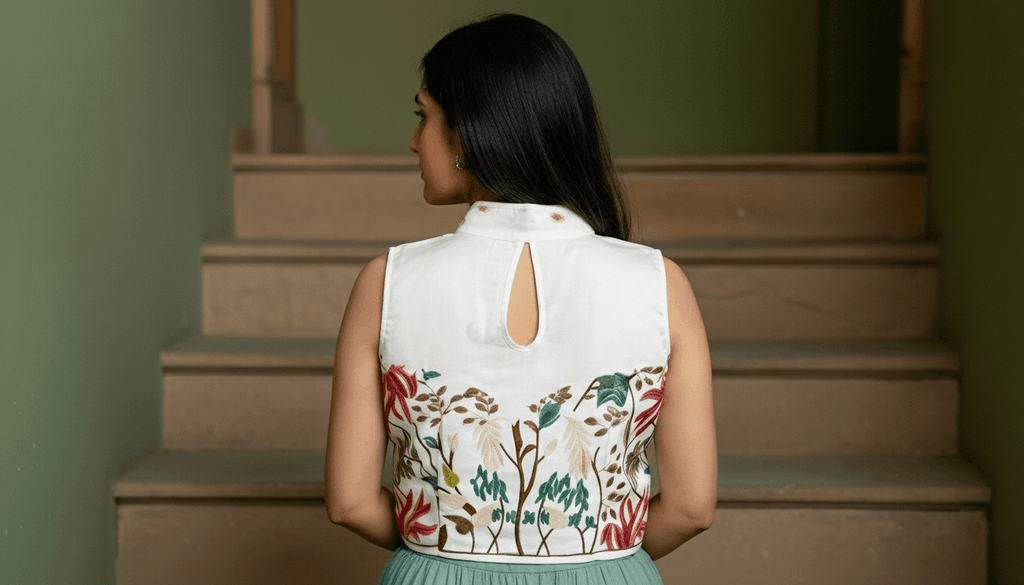 Vanya Bloom Embroidered Blouse