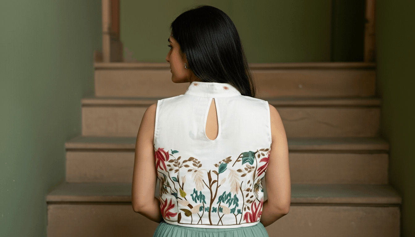 Vanya Bloom Embroidered Blouse