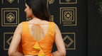 Vasant Rekha Banarasi Blouse - Orange