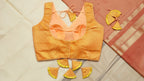 Vasant Rekha Banarasi Blouse - Orange