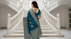 Vasudha Teal Kota Silk Saree