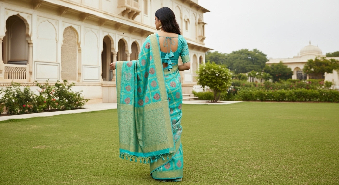 Vasundhara Katha Silk Saree